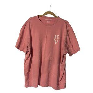 American Eagle Short Sleeve Graphic Tee Burnt Orange Mens Size XXL SUPER SOFT